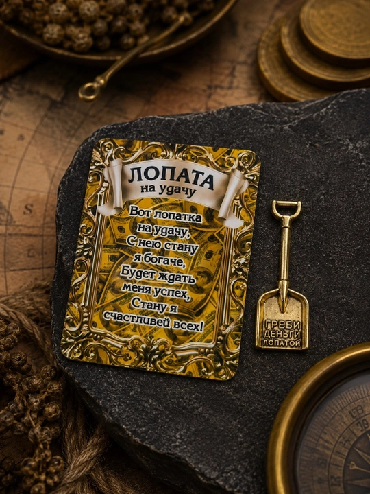 Лопата на удачу, кошельковый талисман