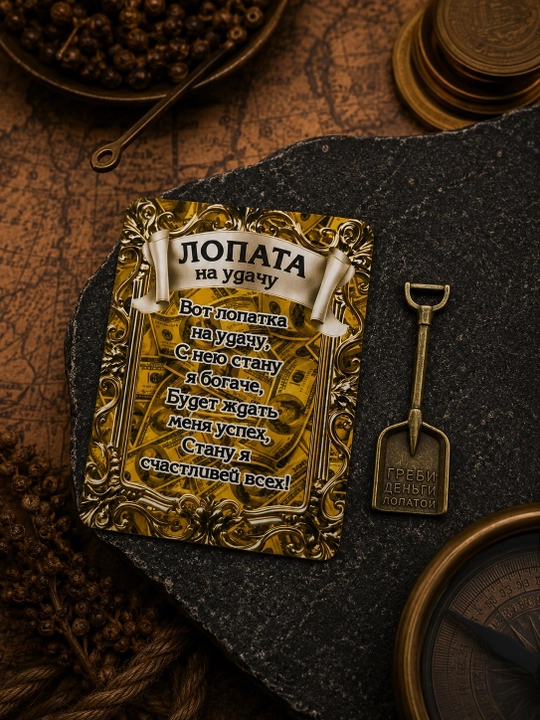 Лопата на удачу, кошельковый талисман