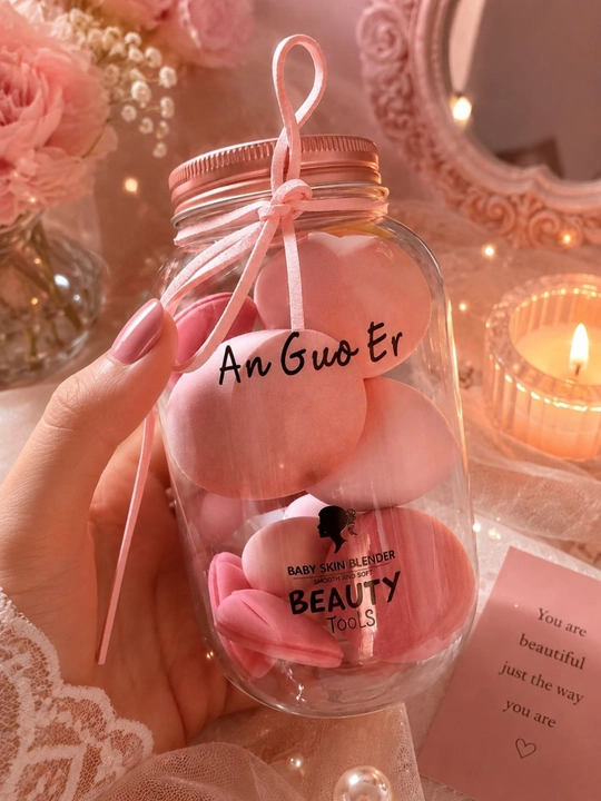 Набор спонжей для макияжа, 10 предметов в банке – Beauty Tools