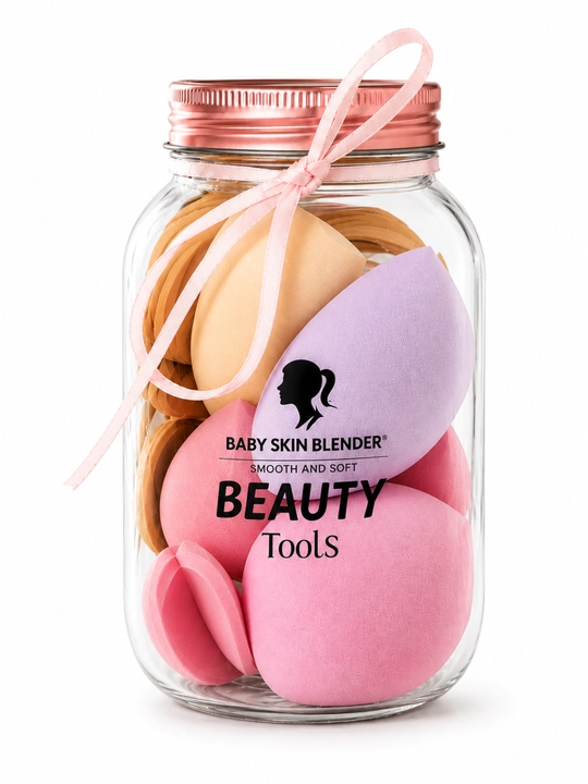 Набор спонжей для макияжа, 10 предметов в банке – Beauty Tools