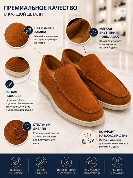 Loferlar, 100% tabiiy charm , loro piana, mokasinlar
