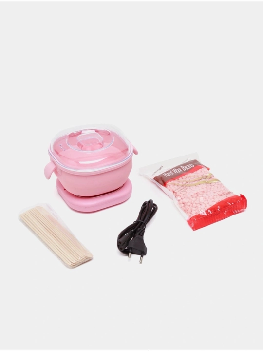 VOSKOPLAV yig'iladigan qozoncha (pink), 3in1 depilyatsiya uchun to'plam