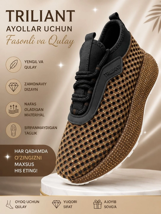 Ayollar uchun sport krossovkalari - 