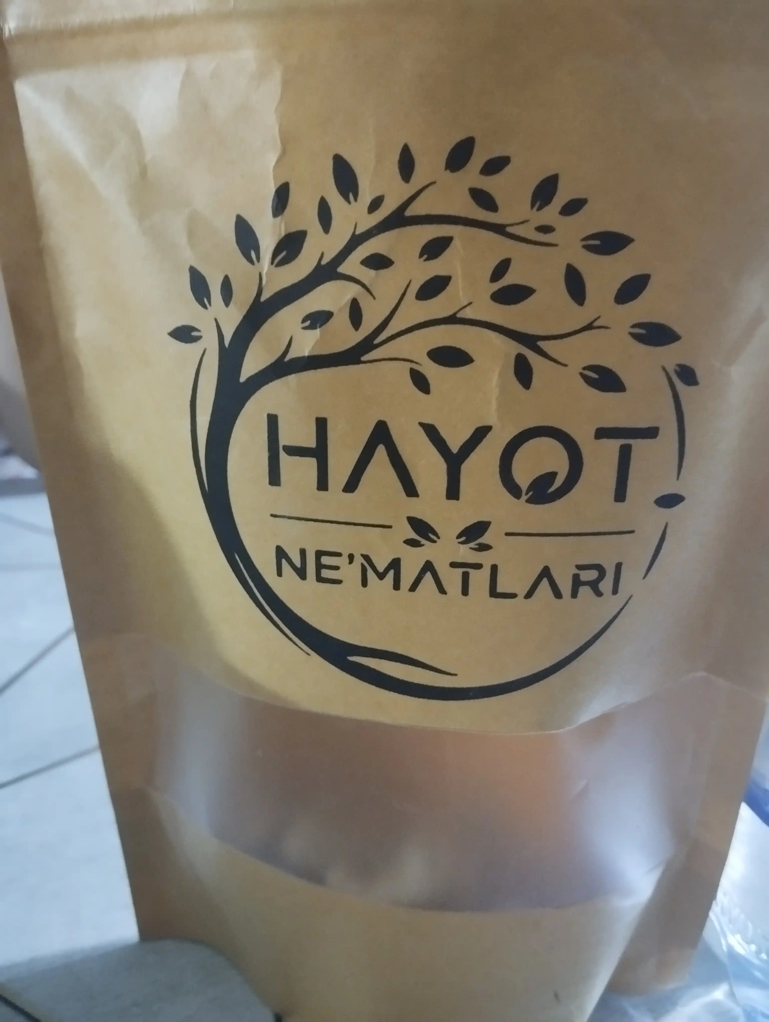 Hayot Ne’matlari Premium keshyu yong‘oqlari - tabiiy ta’mli va foydali yengil taom 200 g