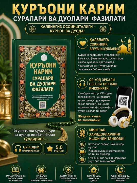 Куръони Карим суралари ва дуолари фазилати