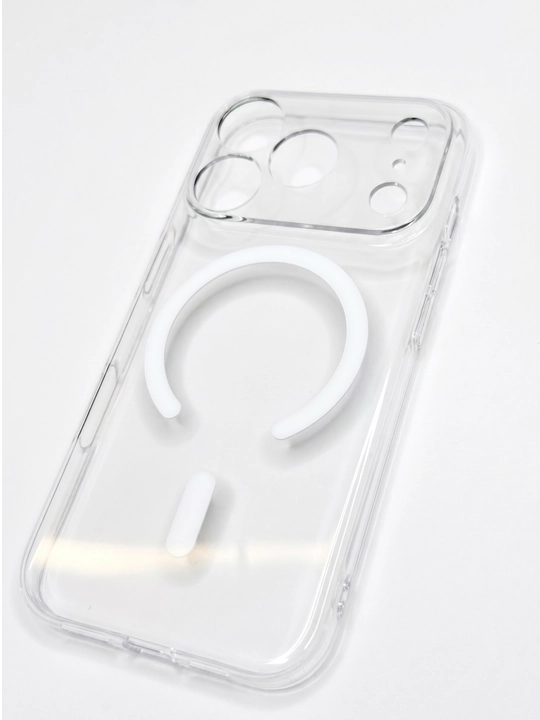 IPhone uchun shaffof g'ilof 13,14,15,16,17 Pro/Pro Max (Magsafe)