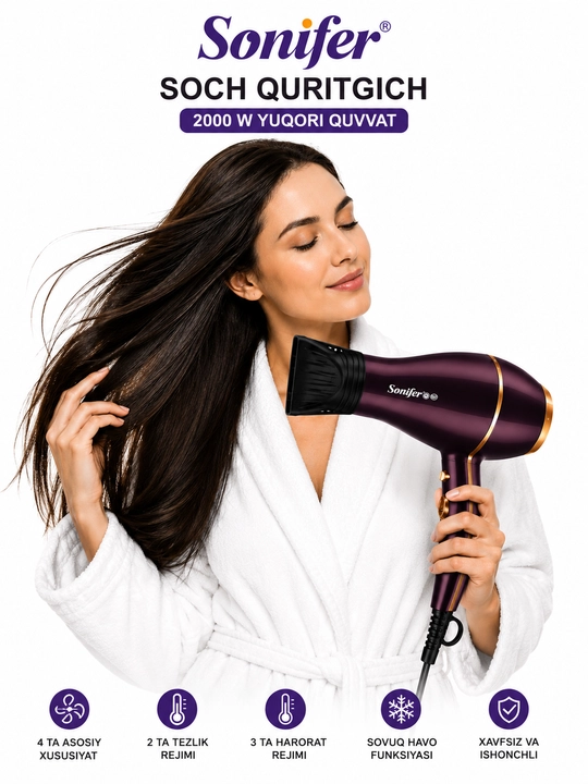 Sonifer SF-9545 Professional soch quritgich 2000W