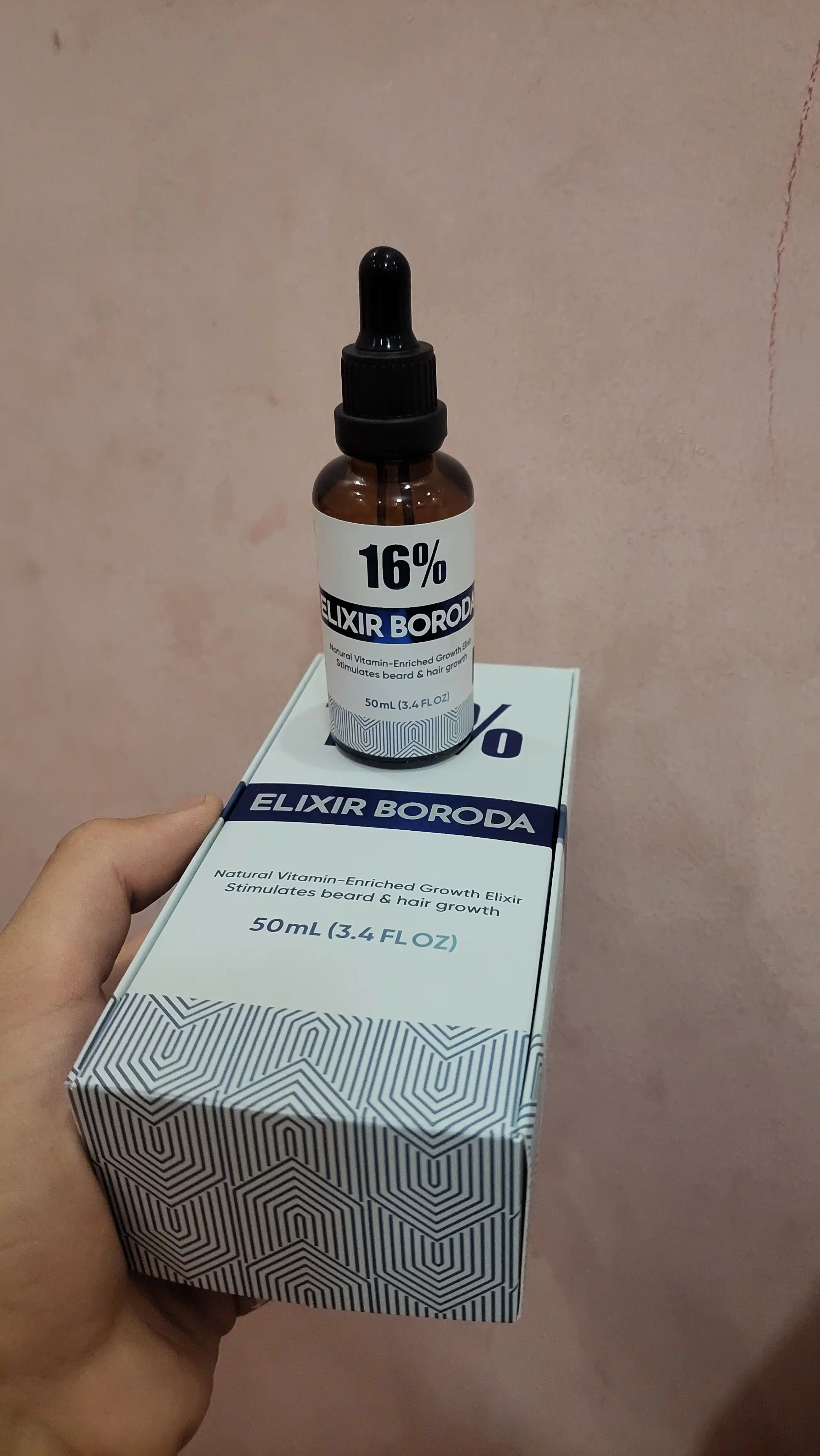 Миноксидил 16% Elixil Boroda – сыворотка для роста бороды и волос