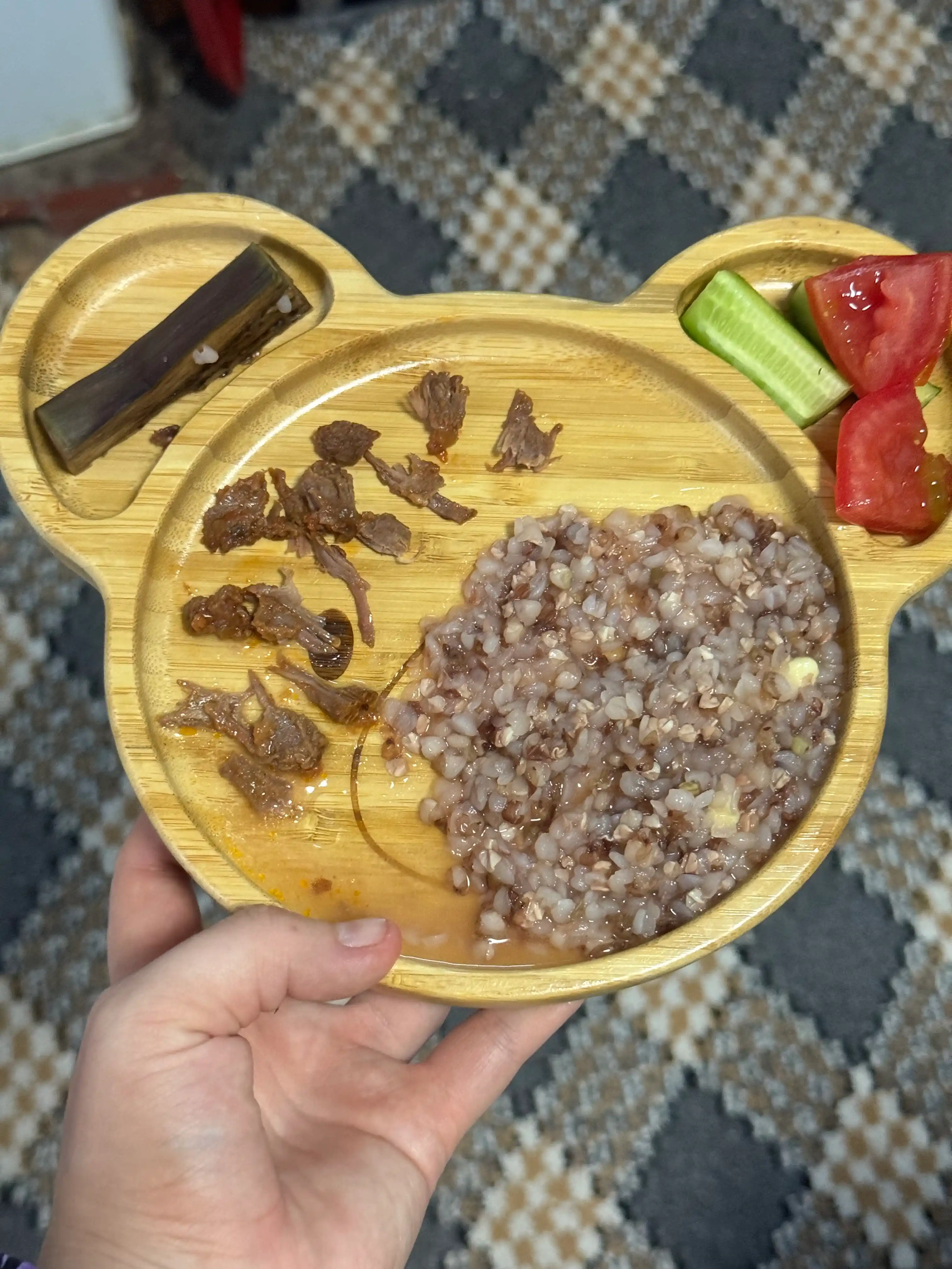 Bolalar uchun bambuk tarelka, xavfsiz, qulay tarelka, ovqat uchun