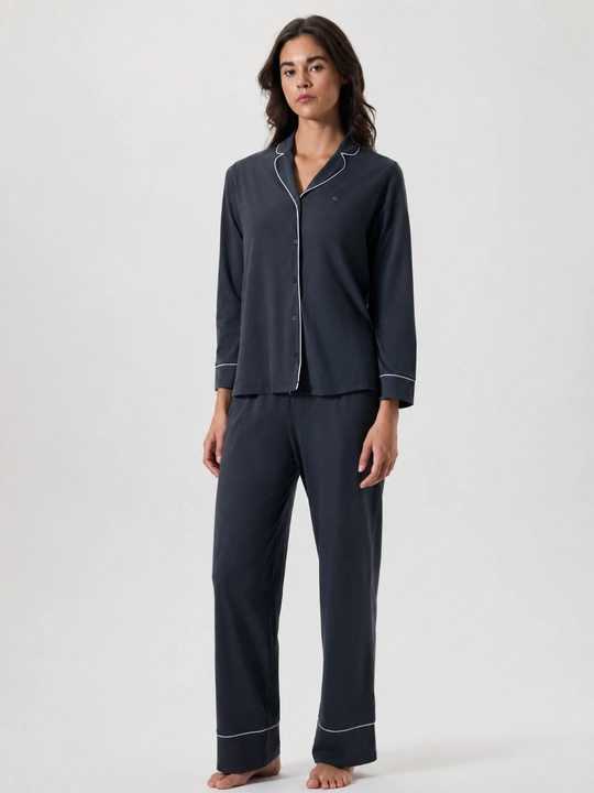 Klassik paxtali pijama - 
