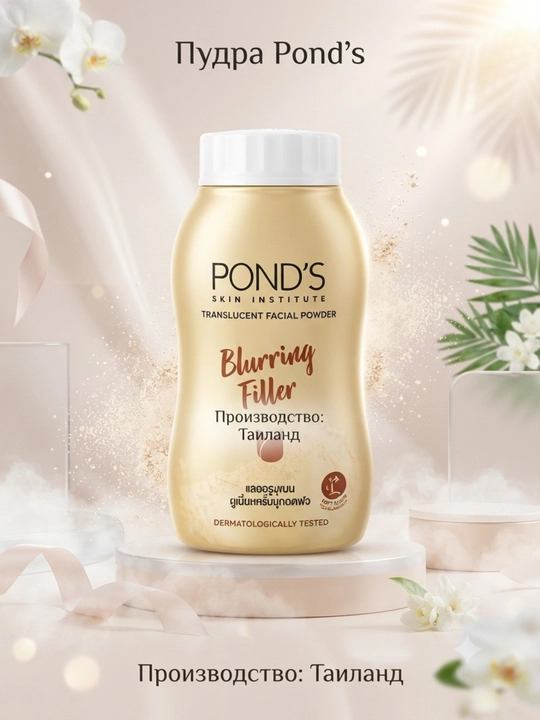 Транслюцентная пудра для лица Pond’s, матирующая с тональным эффектом, 45g - 