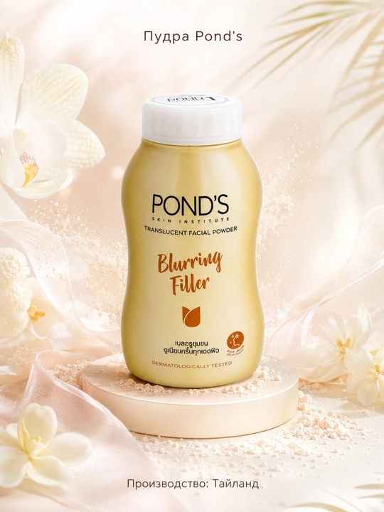 Транслюцентная пудра для лица Pond’s, матирующая с тональным эффектом, 45g