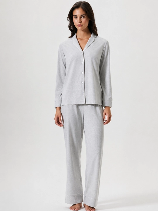 Klassik paxtali pijama - 