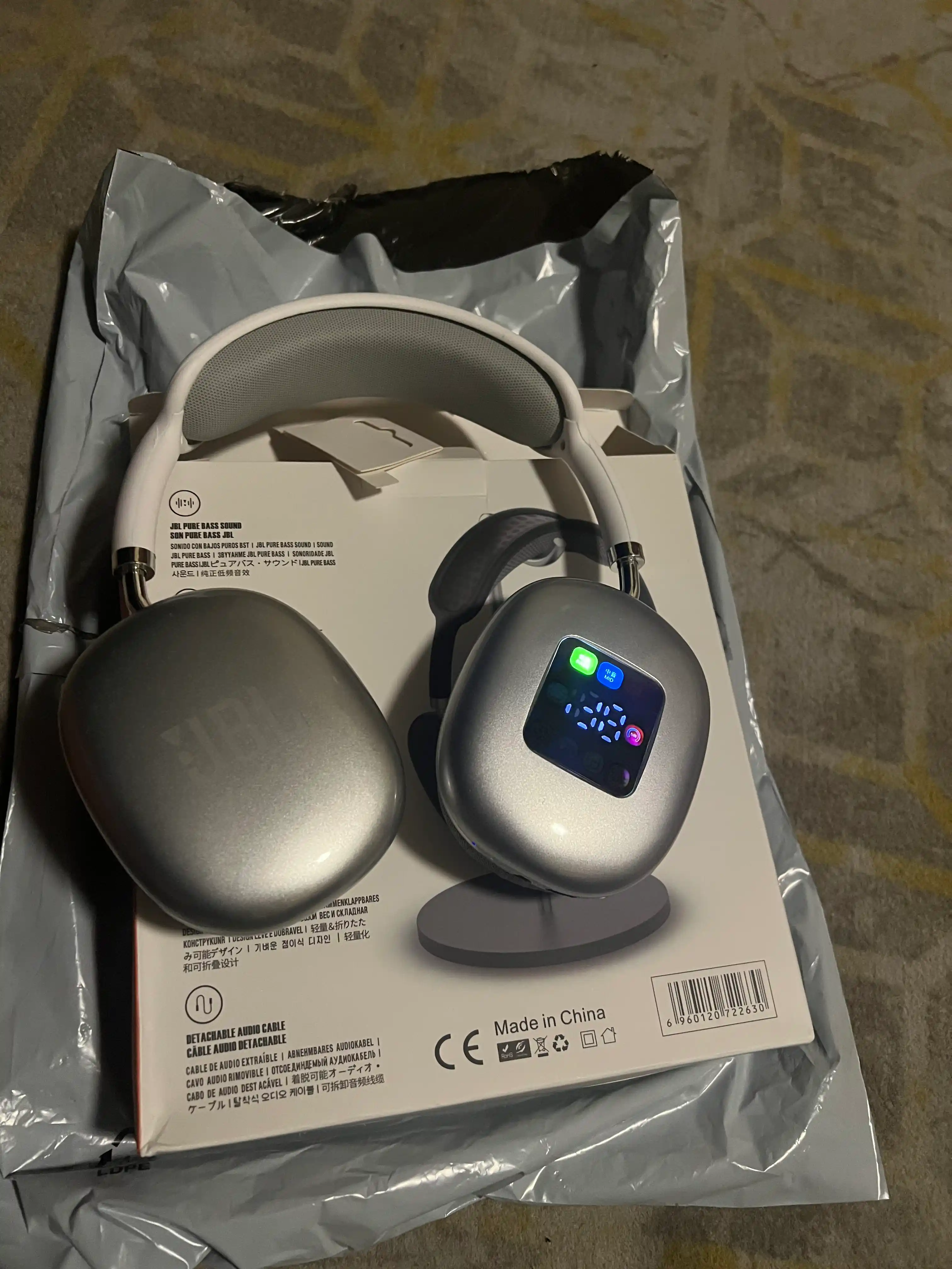 P9 MAX ekranli Simsiz quloqchin, ekranli quloqchin sifatli music tinglash uchun