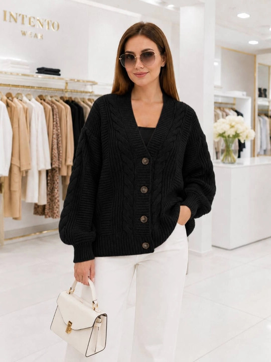 Ayollar uchun oversize kardigan, Jemper, qishki kofta, ayollar jemperlari, (48-54) - 