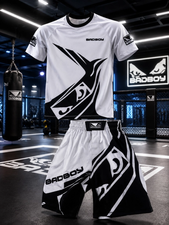 Bad Boy MMA Sport Formasi – Futbolka va Shortik  Sport va trenerovka uchun