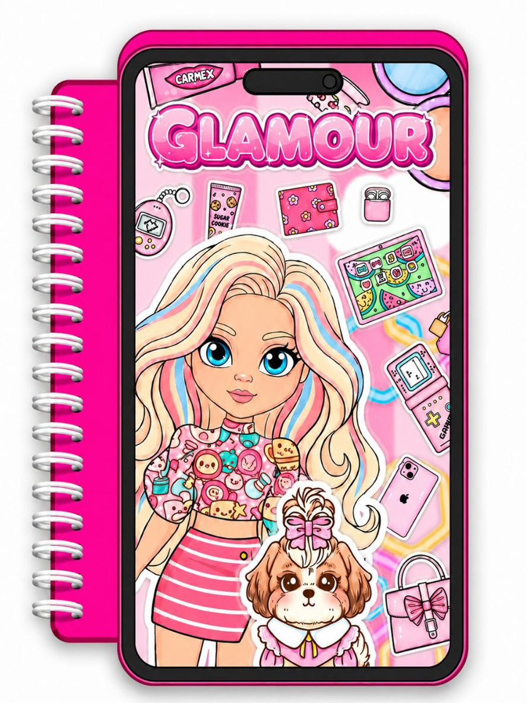 GLAMOUR yopishqoq albom uslub, moda va uy hayvoni parvarishi - 