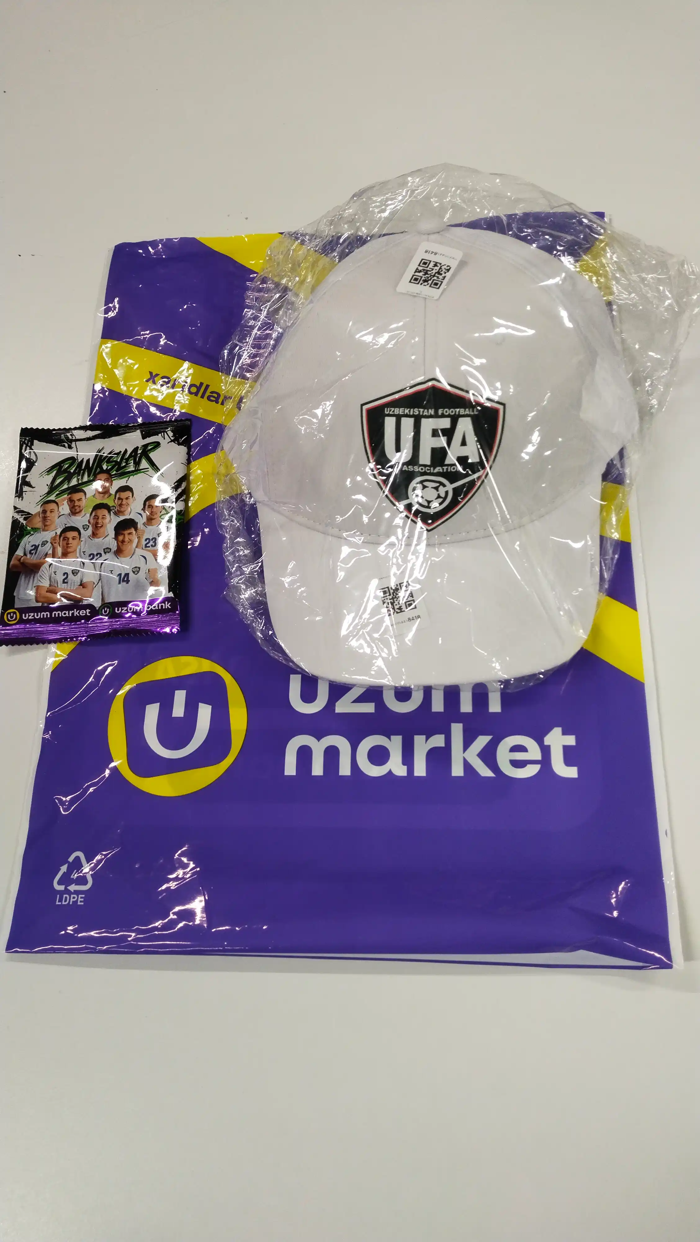 O‘zbekiston gerbli baseball kepka UFA logotipli qora Kundalik va sport uchun