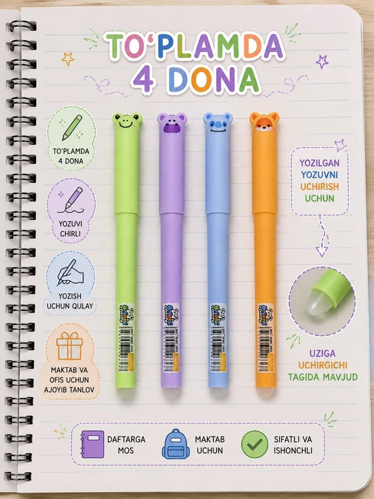 Ruchka sharikli, ko’k siyoh, — 5-10-12-15 dona