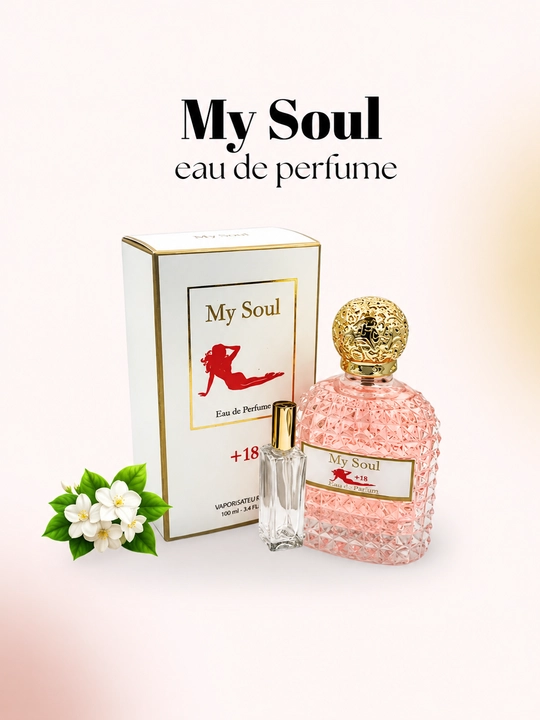 Женские духи My Soul с нотами персика, жасмина, розы, ванили и мускуса, парфюмерная вода - 