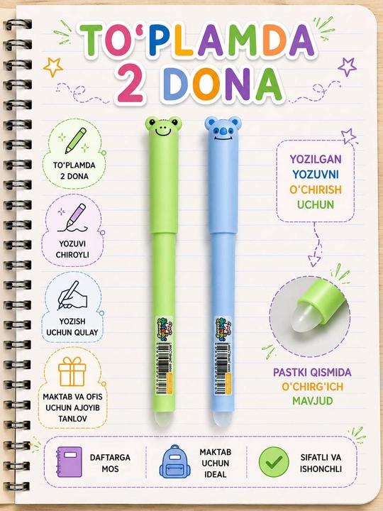 Ruchka sharikli, ko’k siyoh, — 5-10-12-15 dona