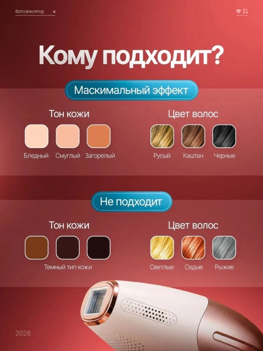 Babyverse Фотоэпилятор профессиональный, для лица и тела, с эффектом охлаждения