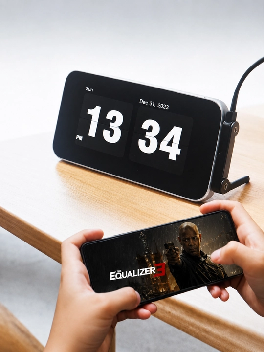 Type-C / USB → Type-C 240W telefon quvvatlash kabeli, buklanadigan telefon tagligi bilan