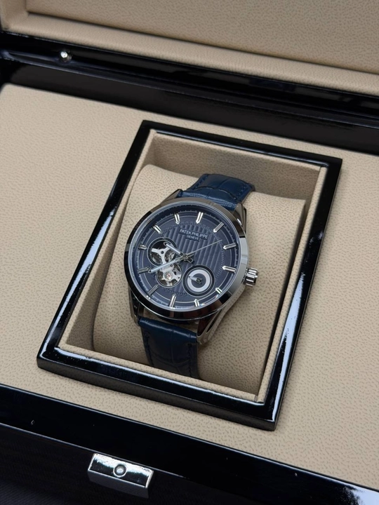 Мужские наручные часы Patek Philippe с автоматическим механизмом и минеральным стеклом