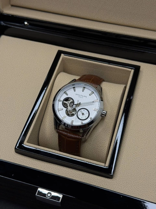 Мужские наручные часы Patek Philippe с автоматическим механизмом и минеральным стеклом