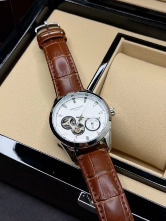 Мужские наручные часы Patek Philippe с автоматическим механизмом и минеральным стеклом