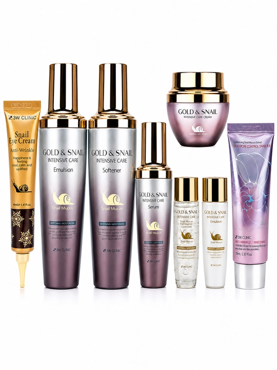 3W Clinic Gold & Snail Intensive Care Premium to'plami - 