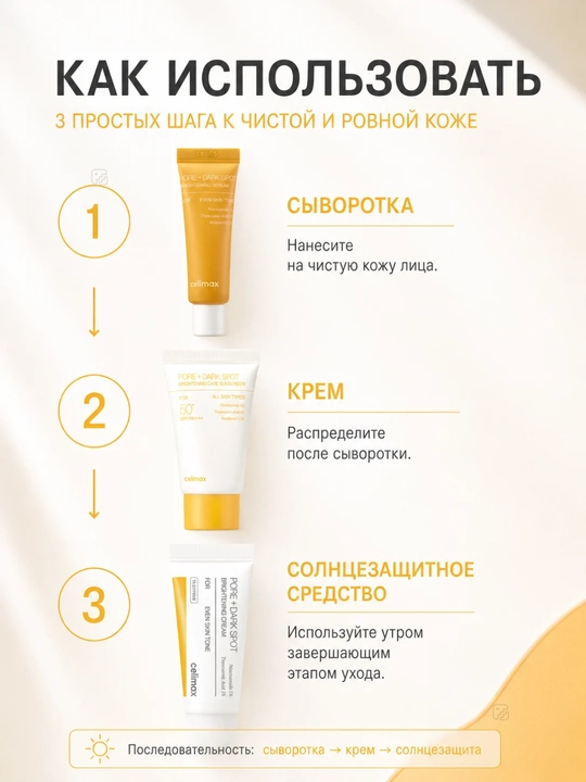Celimax — Набор миниатюр для лица: Barrier, Brightening или Noni