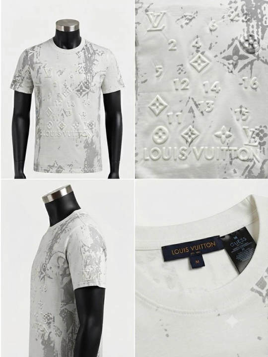 Футболка Louis Vuitton, 100% хлопок, для мужчин производится в Турции