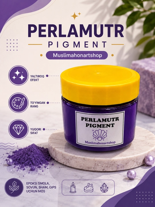 Epoksid smolasi va gips uchun perlamutr pigment,shimer, ijod uchun