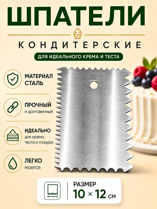 Кондитерский шпатель, для выравнивания торта - 