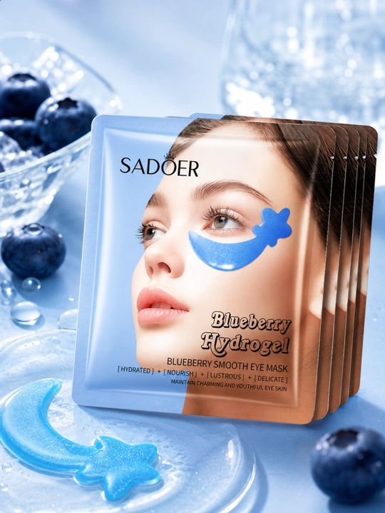 Гидрогелевая маска для глаз SADOER , с черникой,  6 г