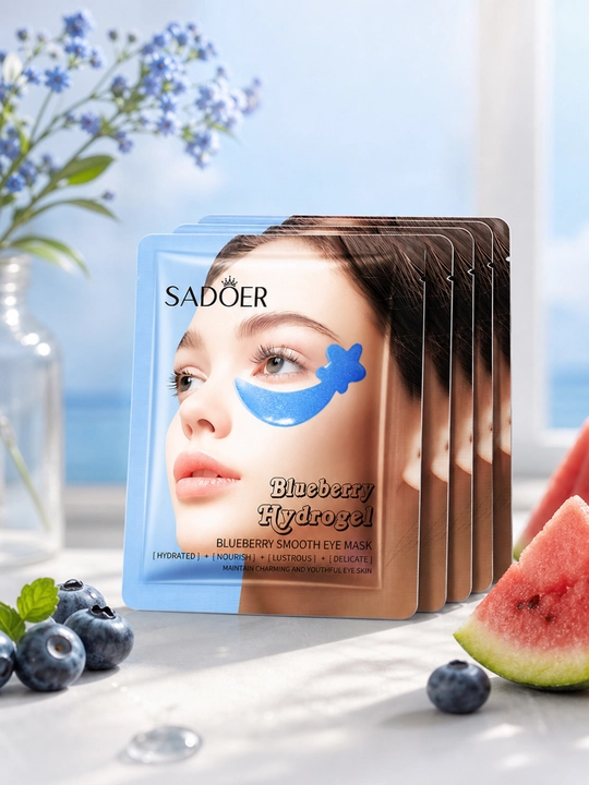 Гидрогелевая маска для глаз SADOER , с черникой,  6 г