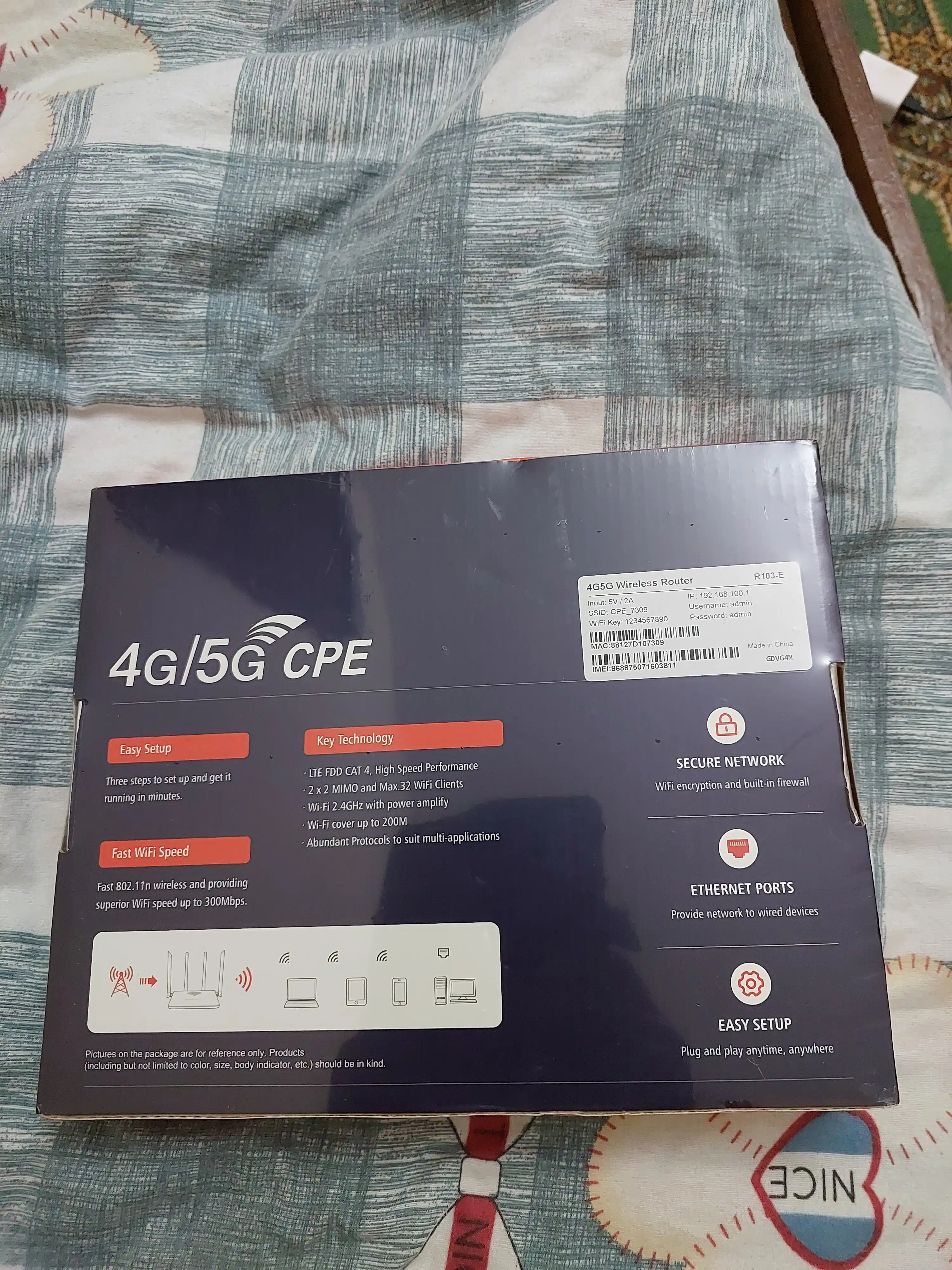 Wi-Fi роутер CPE, 4G 5G, с SIM-картой, двухдиапазонный роутер