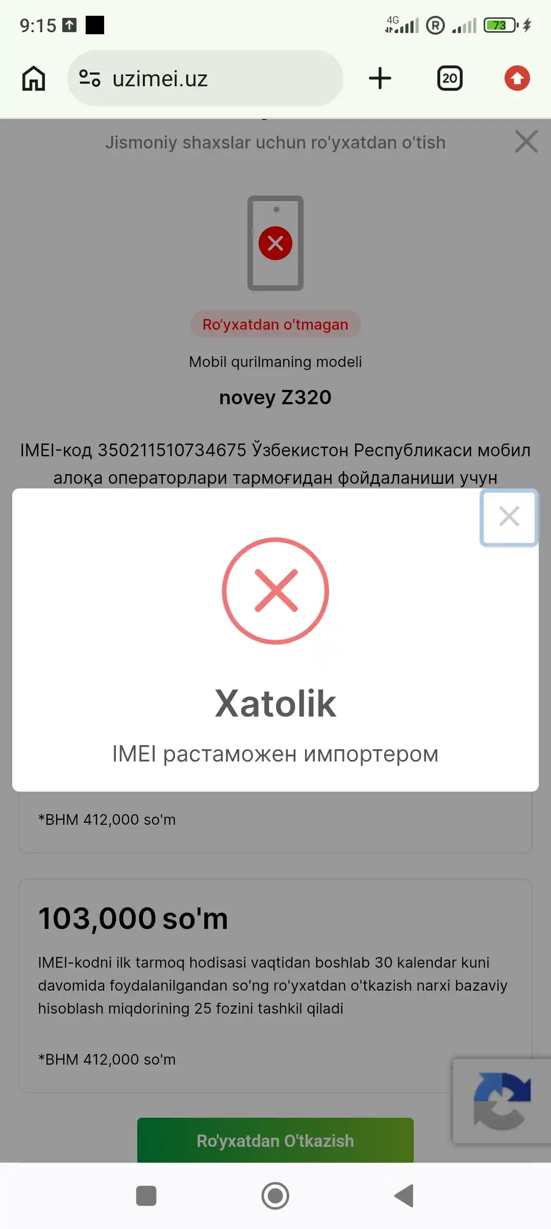 Novey Z320 mobil telefon-raskladushka, 2 SIM, kamera, 3 rang, knopkali telefon