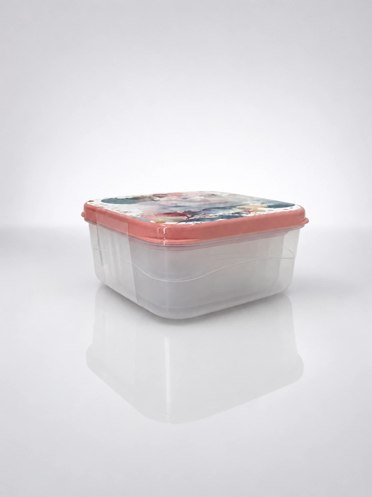 Комплект контейнеров для продуктов, с крышками, с декором, 3, 4, 5, 6 шт
