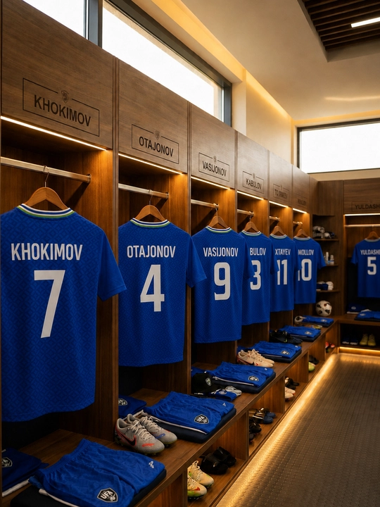 Футбольная форма сборной Узбекистана 2026 (UFA) – комплект футболка и шорты