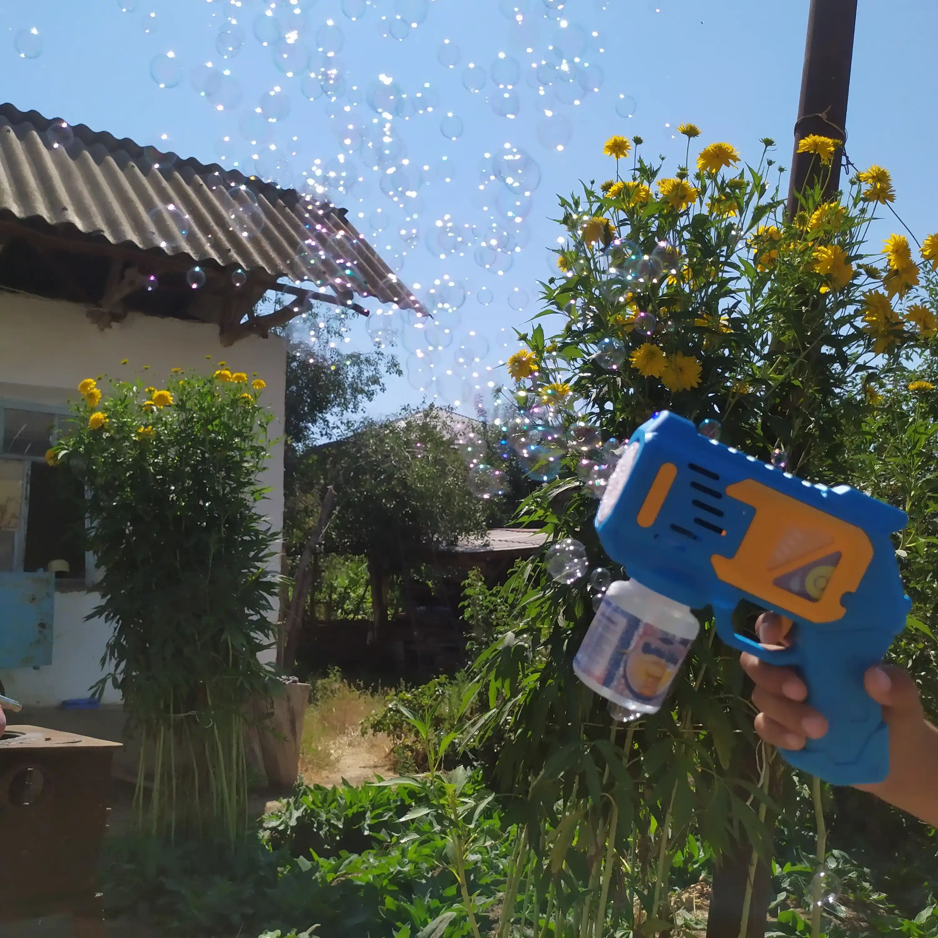 Sovun pufakchalari eritmasi, pistolet va blaster uchun, 500 ml-1 litr