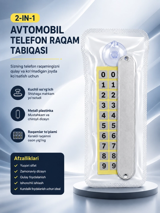 Mehmonxona, ofis, xonadon va uy uchun 0-9 raqamli eshik belgisi - 