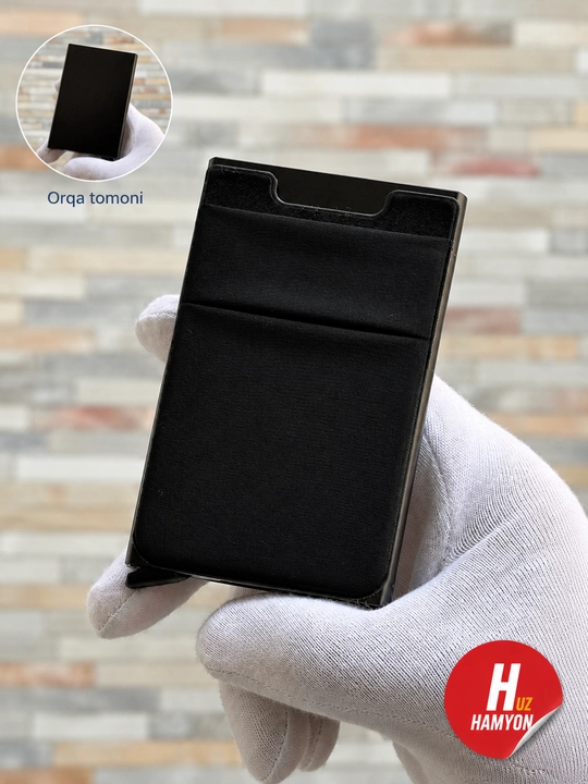 Alyuminiy RFID kartxolder, bank kartalari uchun - 