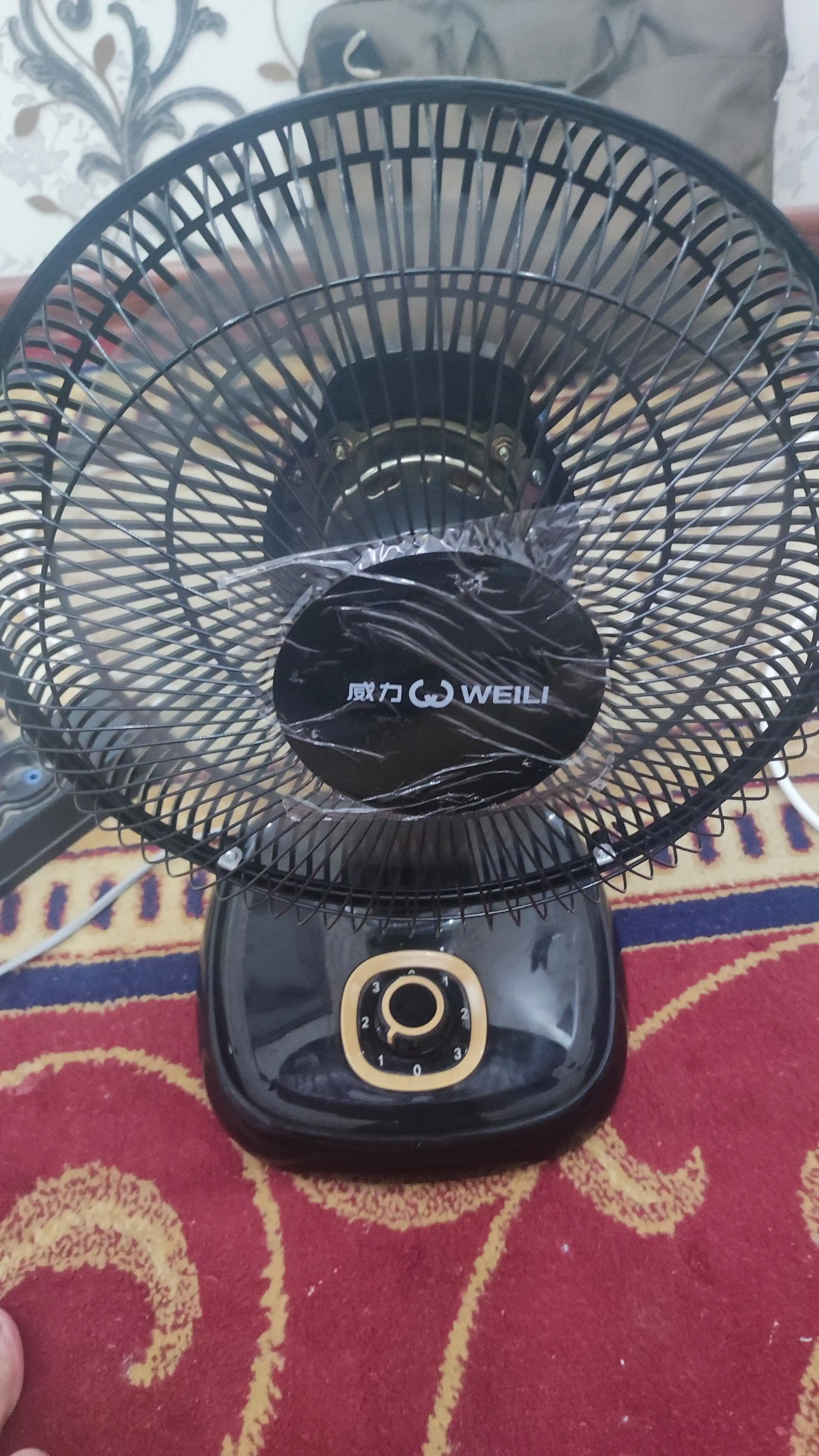 Stol ventilyatori, kuchli, jim, 3 tezlik, uy va ofis uchun, energiya tejamkor