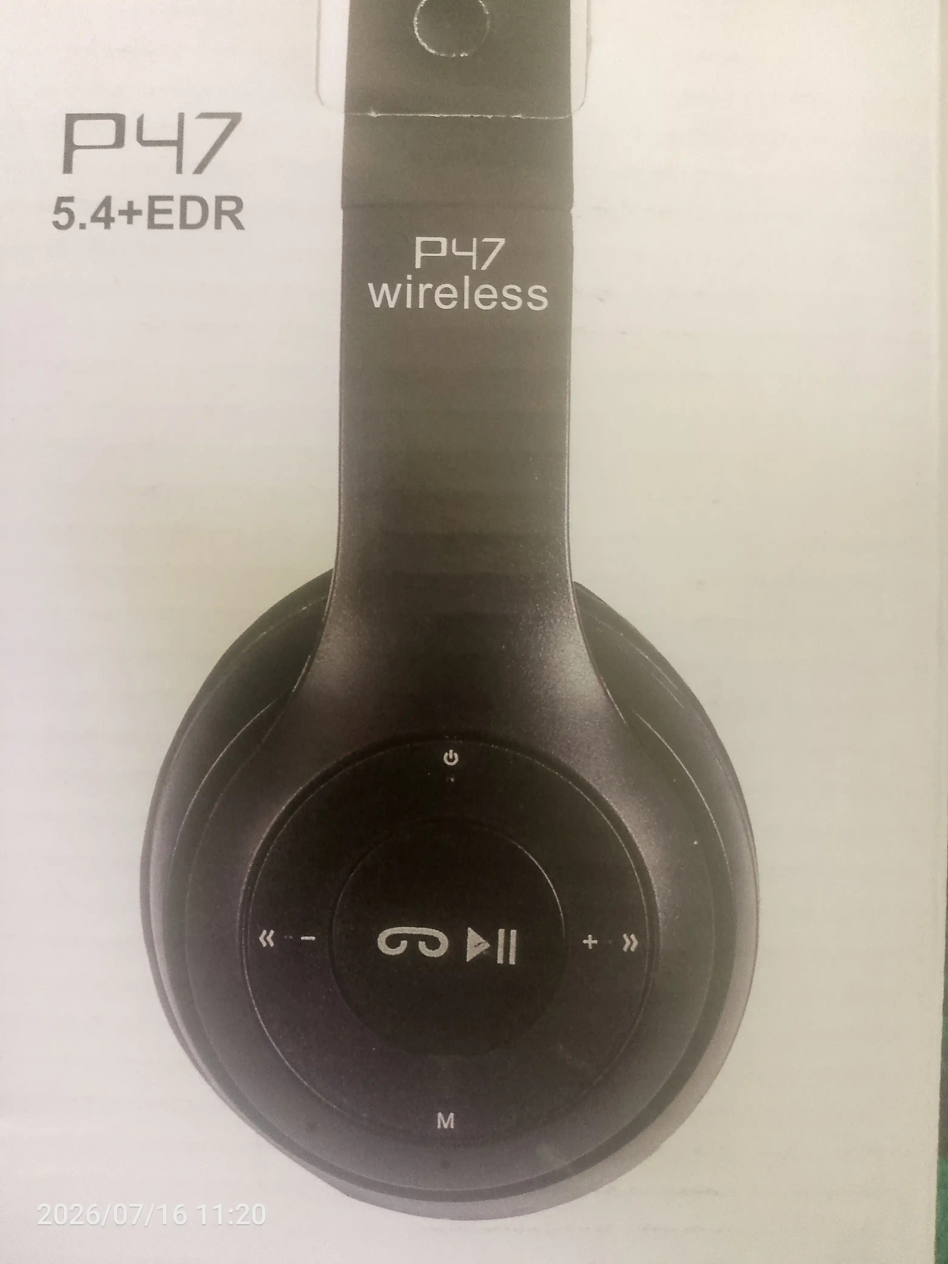 Simsiz quloqchinlar P47, Bluetooth 5.0, yig'iluvchan, mikrofon bilan, shovqinsiz