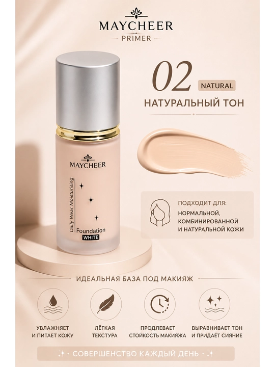 Praymer, Maycheer professional bo'yanish bazasi, namlovchi suyuqlik bazasi, 45 ml - 