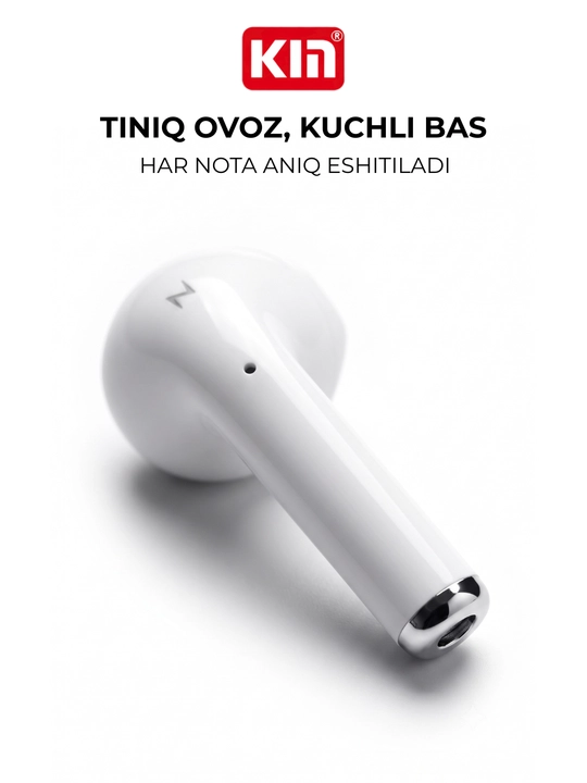 Simsiz quloqchin naushnik KIN KL68 TWS Bluetooth mikrofonli sensorli keysli