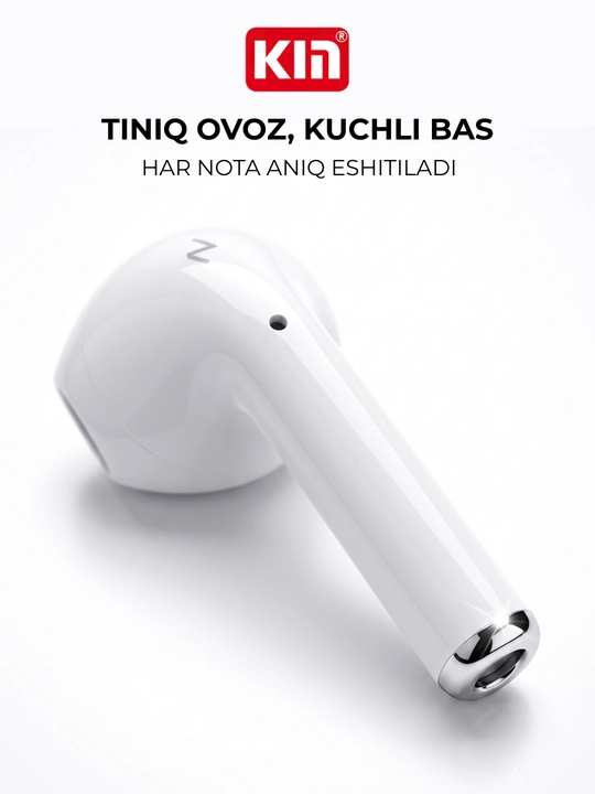 Simsiz quloqchin naushnik KIN KL68 TWS Bluetooth mikrofonli sensorli keysli