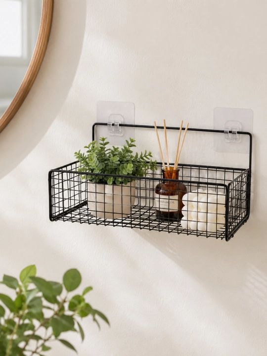 Yopishqoq metalldan yasalgan universal devor tokchasi